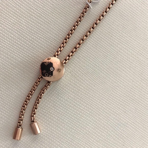 Michael Kors Rose Gold adjustable Heart Bracelet - Picture 4 of 5
